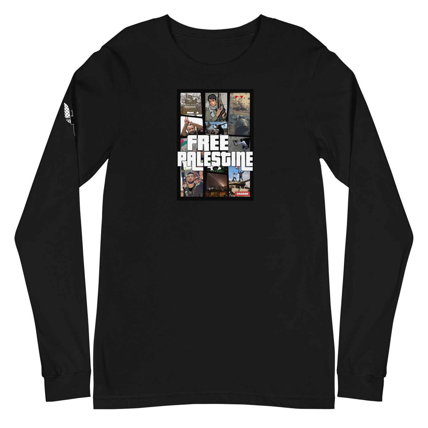 Free Palestine GTA Unisex Long Sleeve Tee