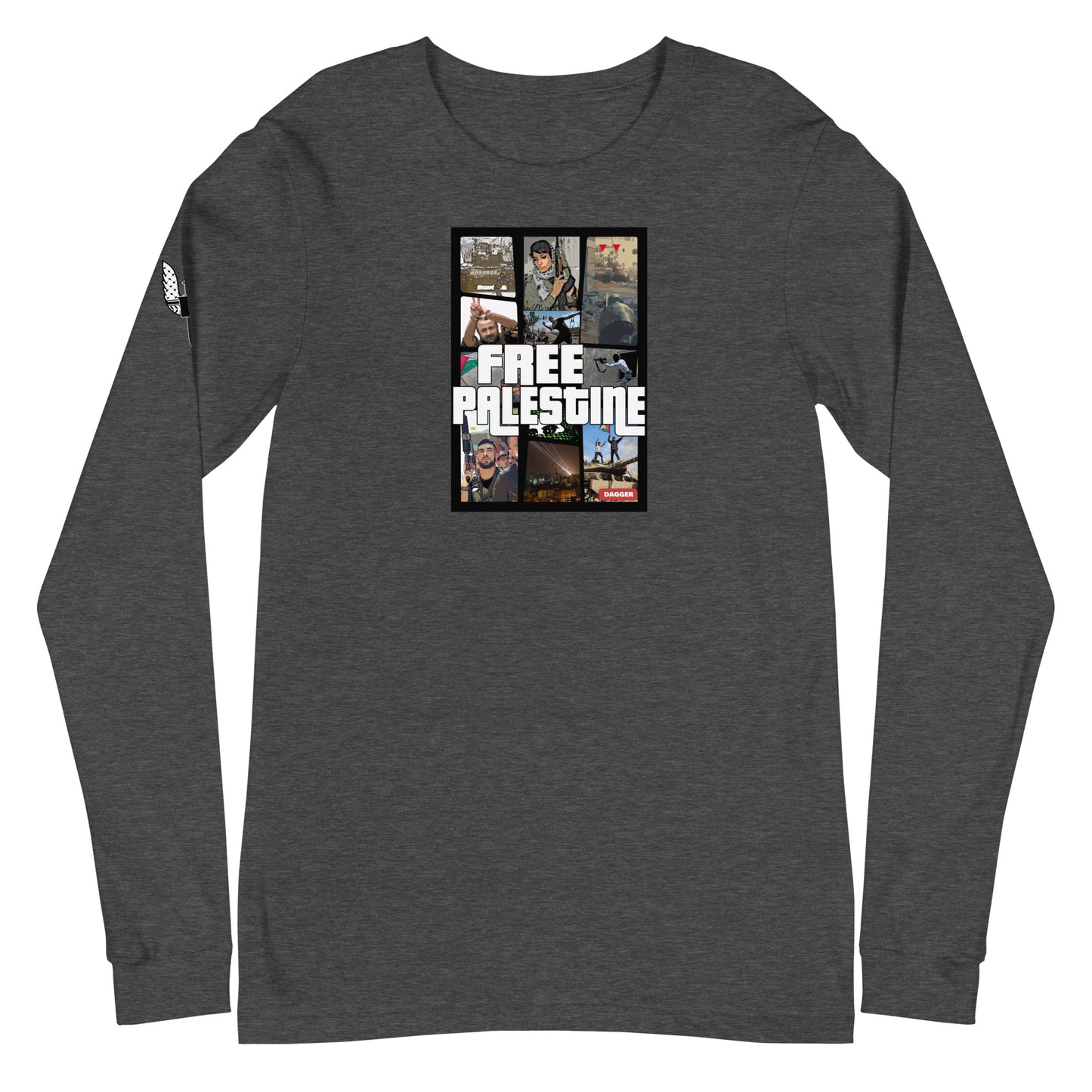 Free Palestine GTA Unisex Long Sleeve Tee