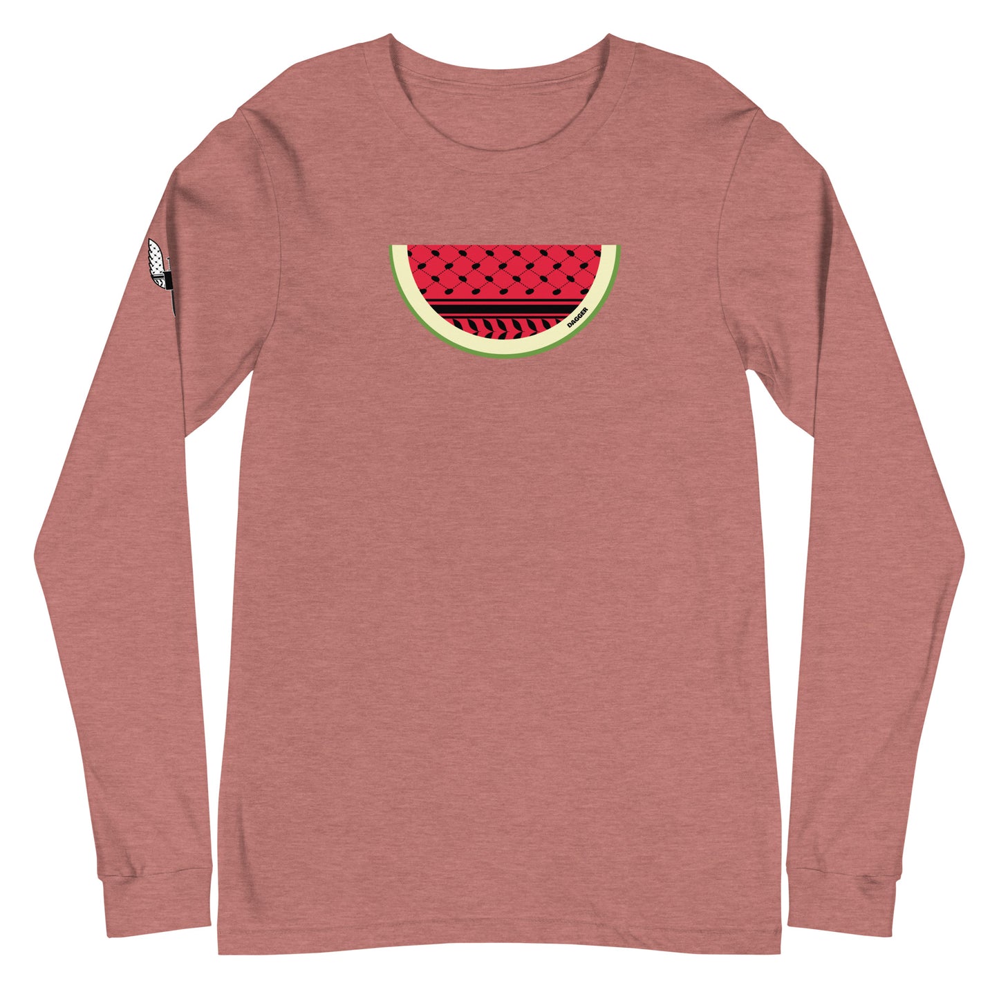 Keffiyeh Melon Unisex Long Sleeve Tee