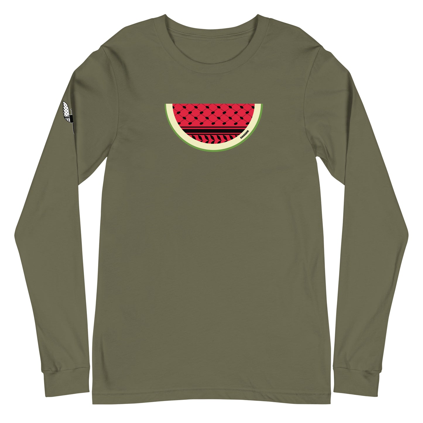 Keffiyeh Melon Unisex Long Sleeve Tee