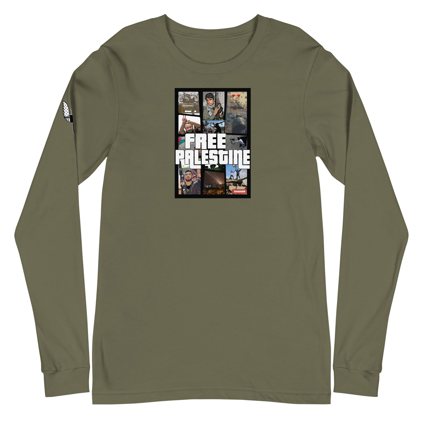 Free Palestine GTA Unisex Long Sleeve Tee