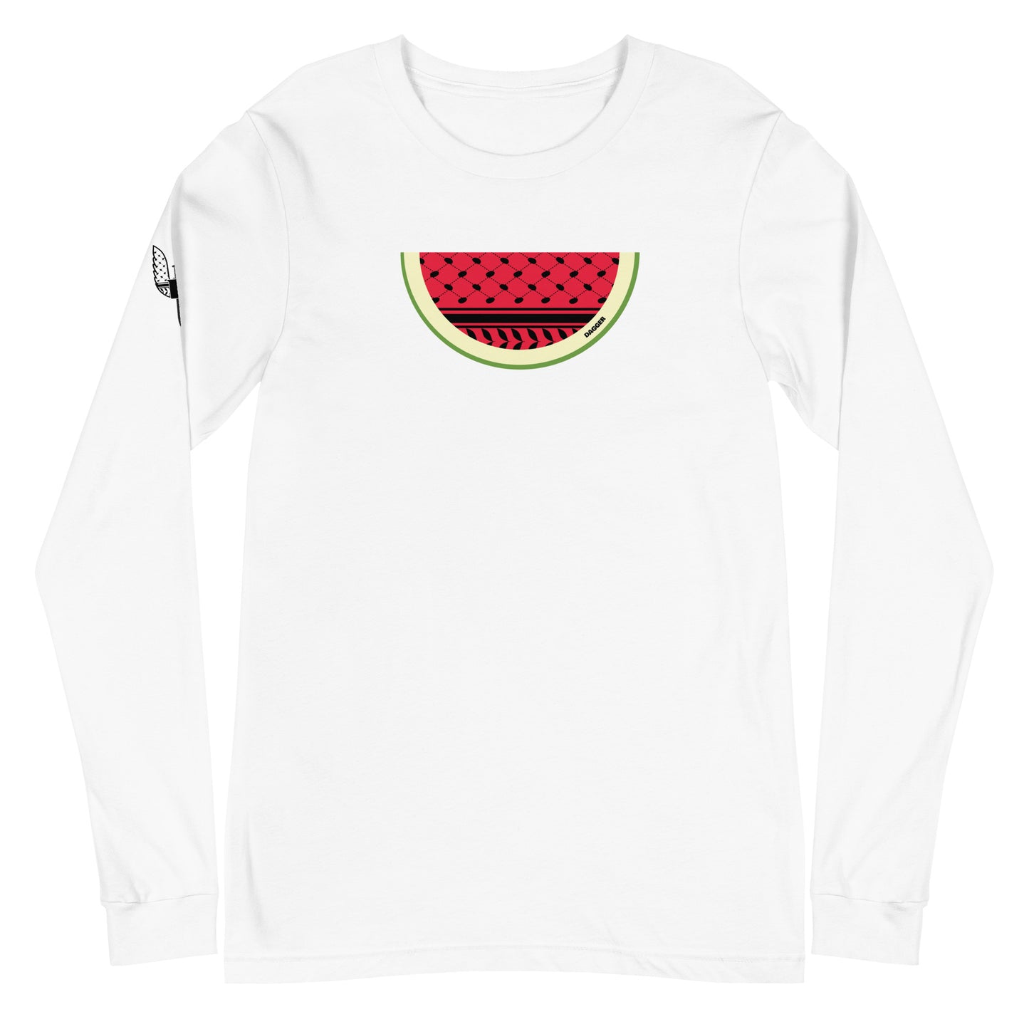 Keffiyeh Melon Unisex Long Sleeve Tee