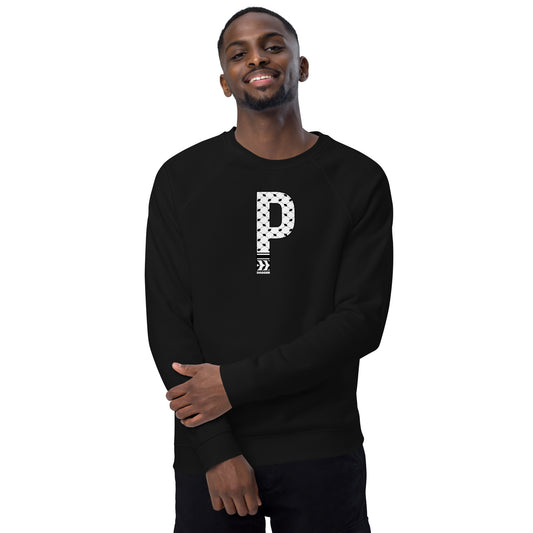 Big P Unisex organic raglan sweatshirt